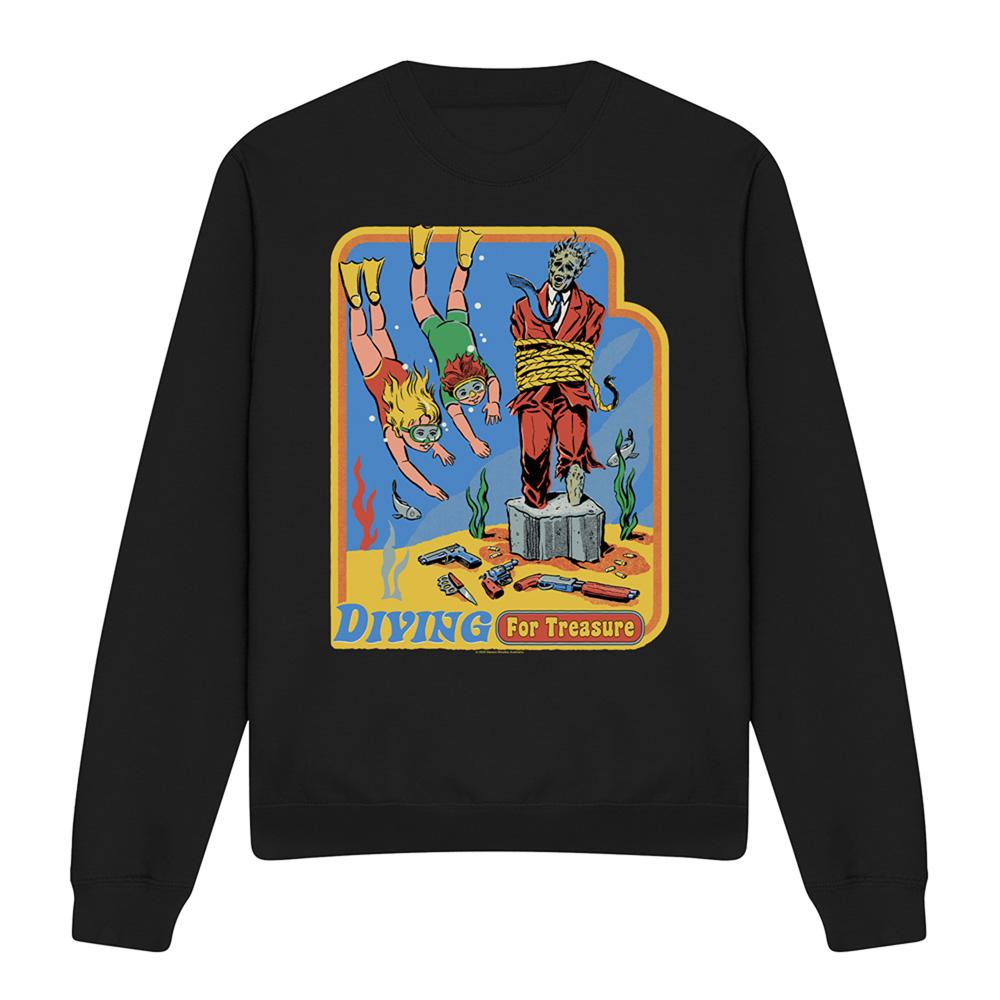 Steven Rhodes Unisex Adult Diving For Treasure Sweatshirt