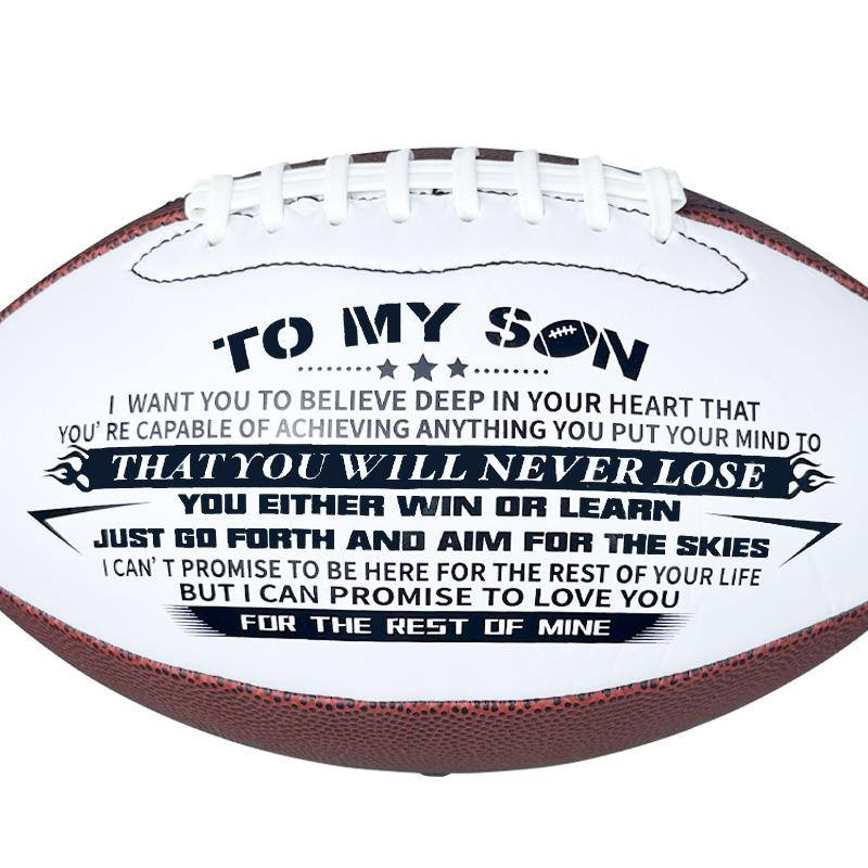 1 шт. Стандартный американский футбольный мяч для тренировок на открытом воздухе и любительских игр с официальным стандартным размером, размер 9 для регби