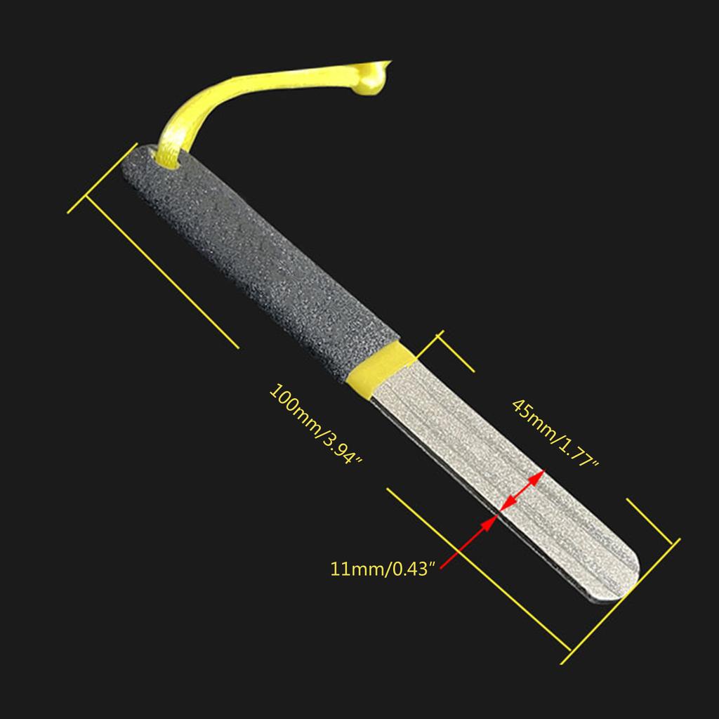 Hook Sharpener Hook File for Fishing Hook Diamond File Sports Fishing Hook File with Handle Portable Hook Fish Hook File