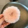 Girls Mink Fur Ponytail Holder Elastic Plush Hair Ring Faux Rabbit Fur Scrunchies Hair Rope Elastic
