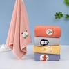 Cartoon Face Bath Towels Absorbent Drying Hair Towel Microfiber Hand Towels Adults/Children