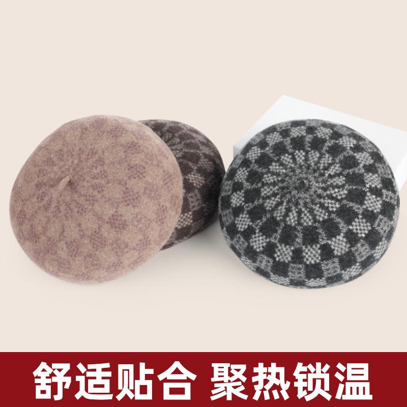 Новая модная осенне-зимняя шляпа-тыква 100% чистая шерсть женская модная шерстяная шляпа зимняя теплая шерстяная шляпа