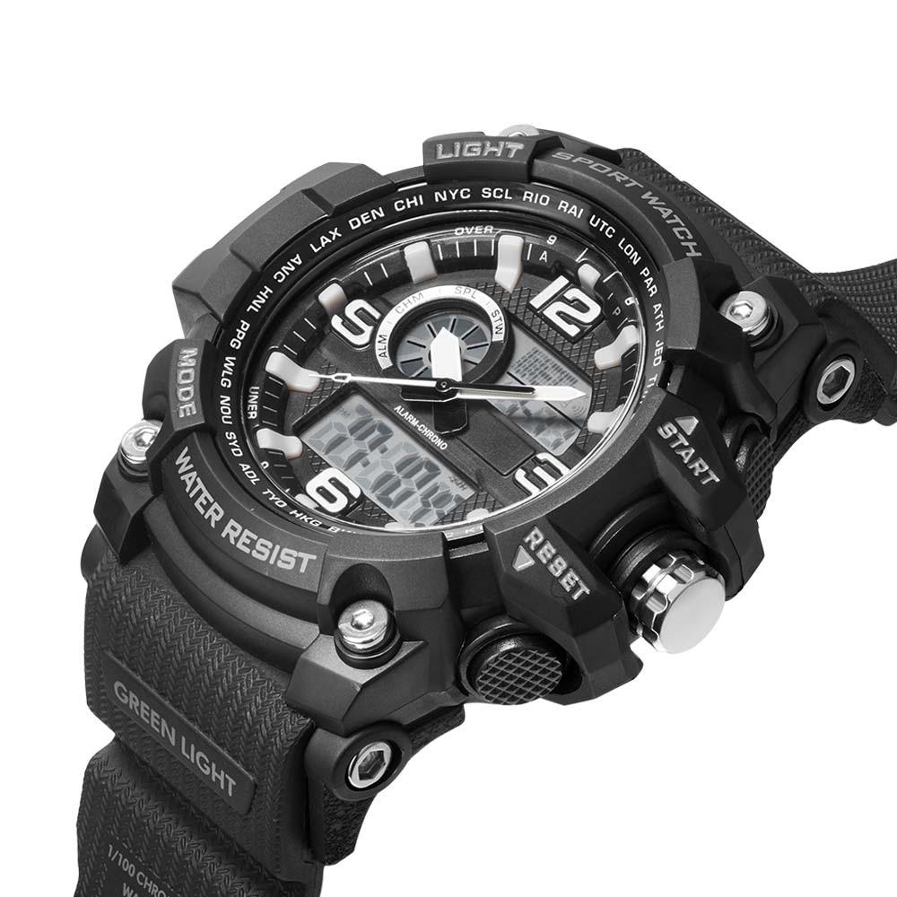 Мужские электронные наручные часы с календарём