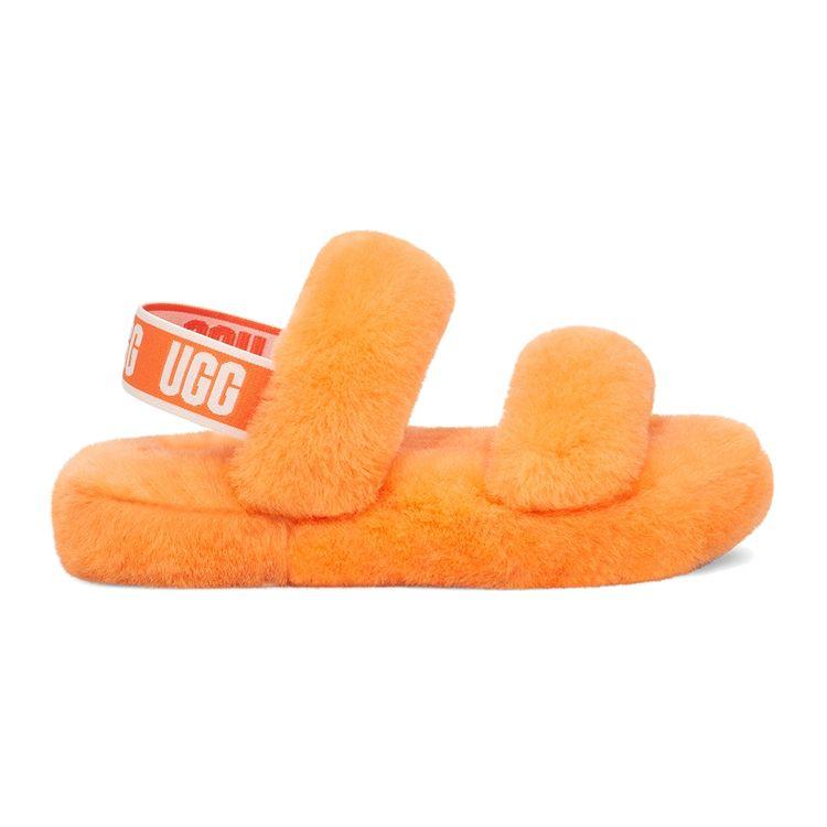 UGG Oh Yeah Простые повседневные плюшевые сандалии с открытым носком Детские сандалии California-Yellow 1115752K-CPPP