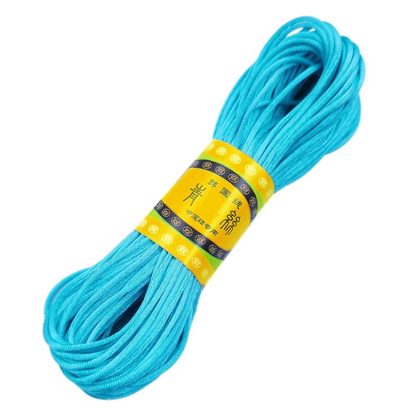 Высококачественный браслет, плетеная веревка, новая, 20 м/рулон, 2 мм, нить, китайский узел, сделай сам, кисточки, шнур макраме, нить Шамбала, ювелирные аксессуары