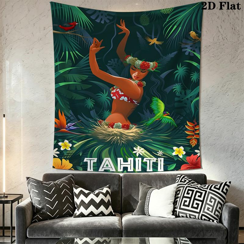 Tahiti Pattern Home Decor Tapestry, Wall Hanging, Decorative RV Wall Cloth.XGT0914505