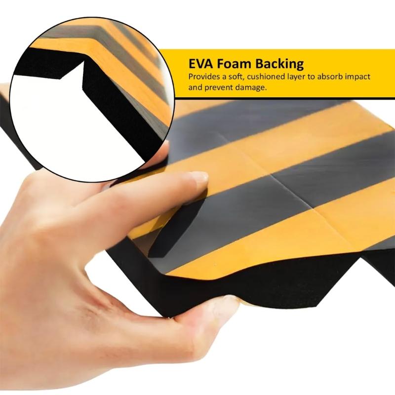 No Tool Installation Car Protection Pad Foam With High Visibility Design Prevents Scratches On Vehicles And Garage Walls