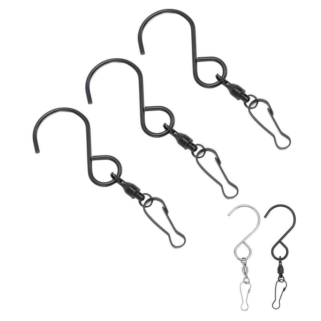 20pcs Wind Spinner S Hook Clips 360 Degree Rotation 304 Stainless Steel Dual Clip Wind Spinners Hang