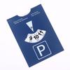 Blue PU Leather Parking Disc 4 Language Version Durable & Water-Resistant Arrival Timer For Car - Universal European Design