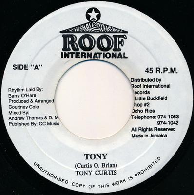 7-дюймовая пластинка ТОНИ КЕРТИС Tony NONE ROOF INTERNATI Ямайский Регги Ска Даб Б/У