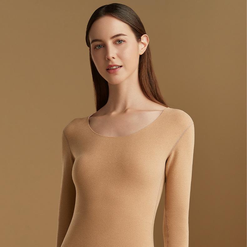 Женское термобелье, мужская зимняя одежда, бесшовное толстое двухслойное теплое белье, женский комплект термоодежды, женский комплект из 2 предметов