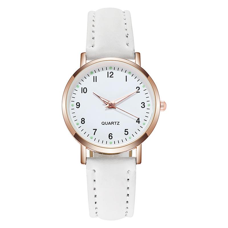 Fashion Ladies Luxury Leather Strap Analog Quartz Watch Luminous Ladies Watch