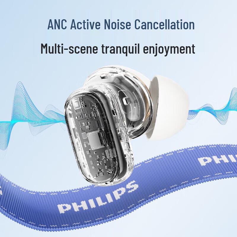 Philips TAT2569 True Wireless Noise-Cancelling Earbuds