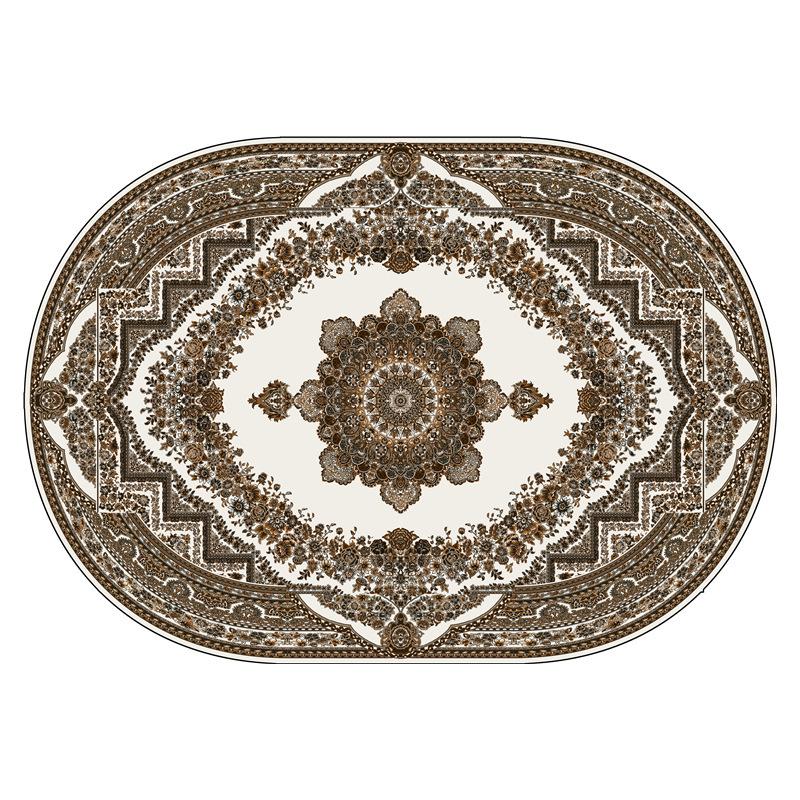 Persian Style Oval Carpet Living Room Sofa Carpet Bohemian Homestay Floor Mat Sofa Carpet