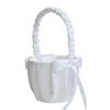 Silk Wedding Basket Kids Handheld Wedding Basket Elegant Satins Basket for Flower Girls or Kids