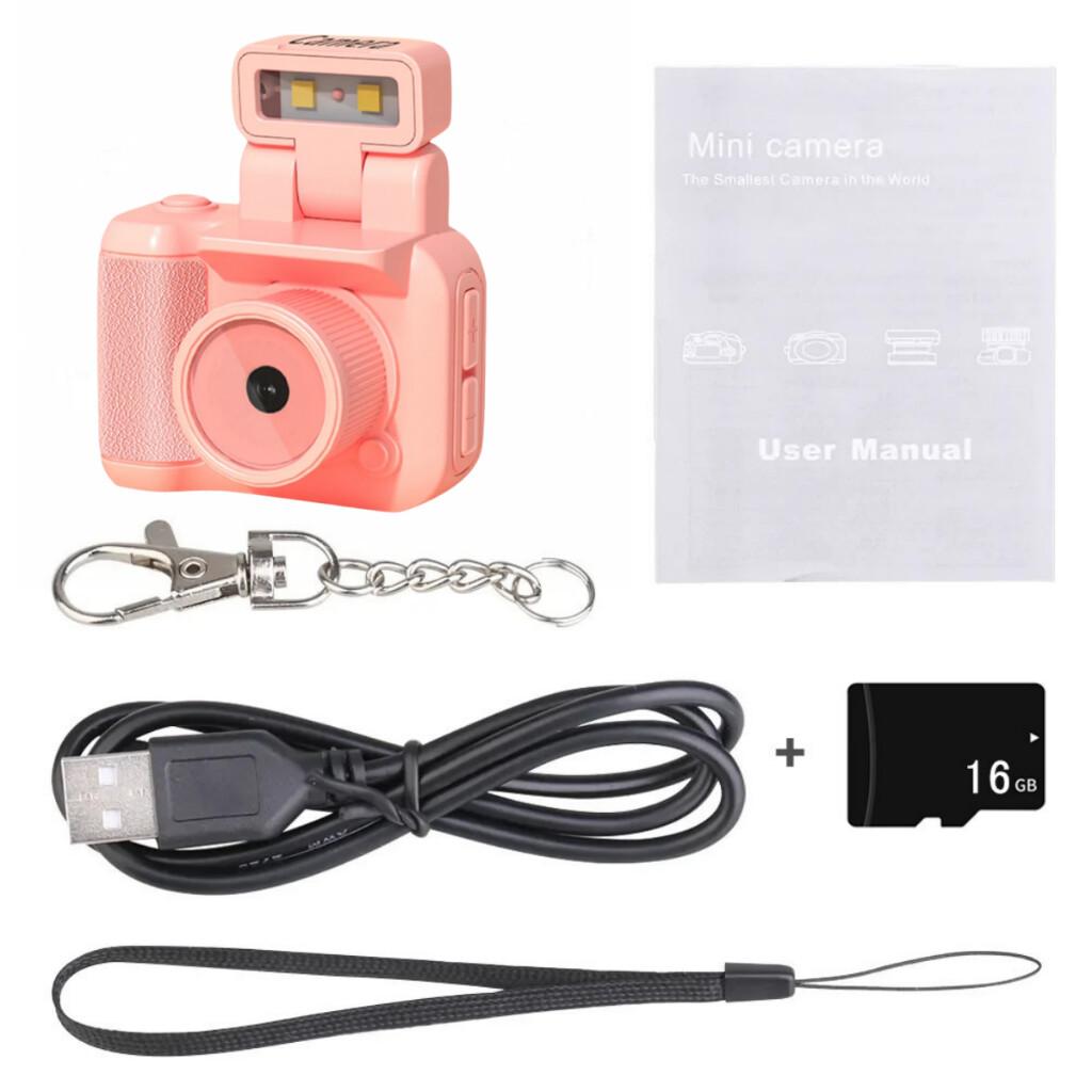 Y4000 Мини камера с экраном HD 1080P Портативная ретро ультракомпактная мини камера видеорегистратор с лампой-вспышкой и док-станцией для аккумулятора