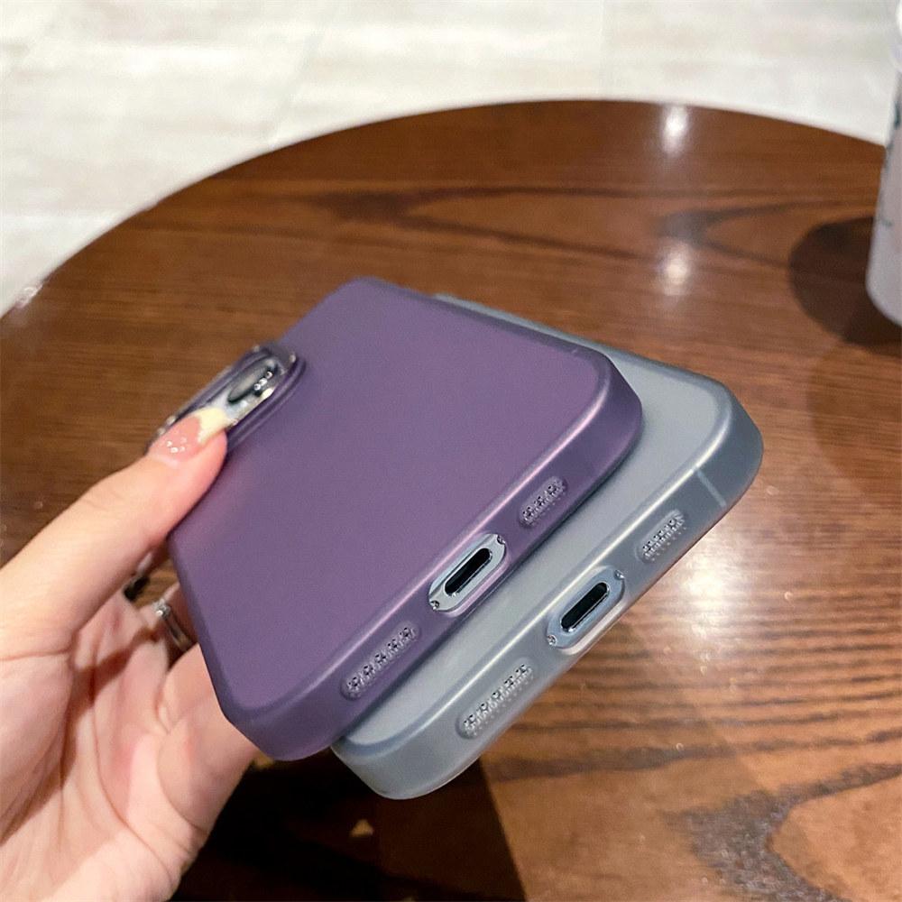 Роскошный металлический защитный чехол для телефона для Iphone 14pro Max 13 12 11 Pro Max 14 Plus, противоударный матовый прозрачный ультратонкий чехол