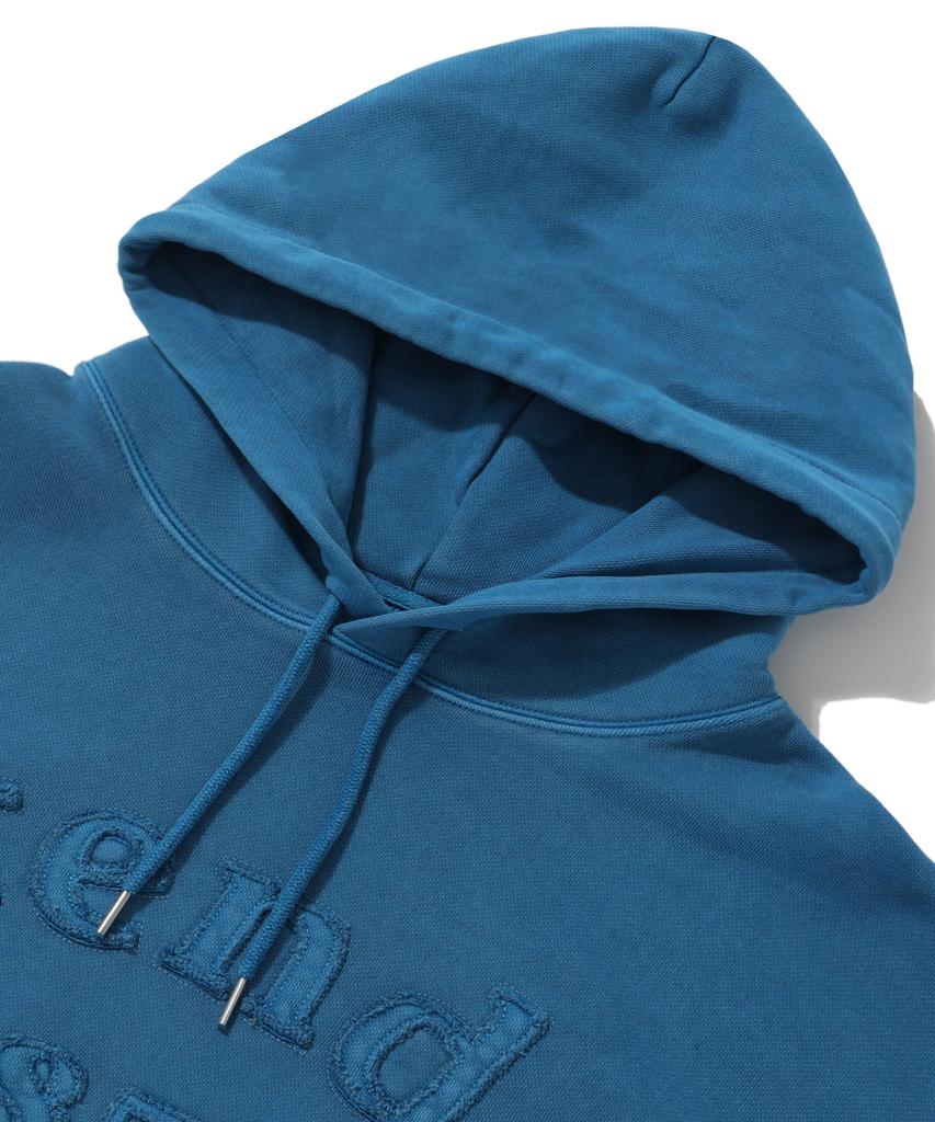 [M~4XL] Худи с пигментным логотипом Arch_Синий