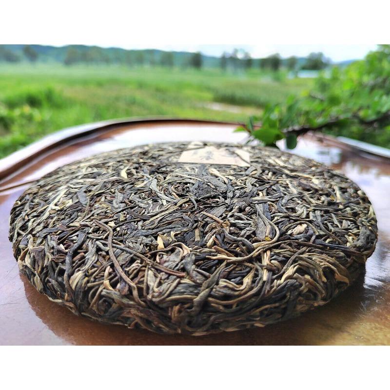 357 г Чай Иу Пуэр Сырой чай Чай с изогнутым бантом Чай из древнего дерева Чай Юньнань Семь пирожных