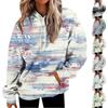 Women's Fashion Daily Versatile Casual V-Neck Long Sleeve Printed Top