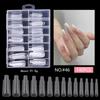 Eagle'S Talon 120/140 Pcs Short Curved Stiletto False Nail Tips Clear Soft Fake Nails Extensions For Diy Nail Salon Manicure
