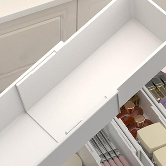 Телескопический ящик для хранения, органайзер, большая вместимость, гладкие края, выдвижная конструкция, экономящая место посуда