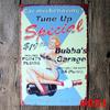 Custom Retro Pin-up Girl Car Repair Shop Tin Sign