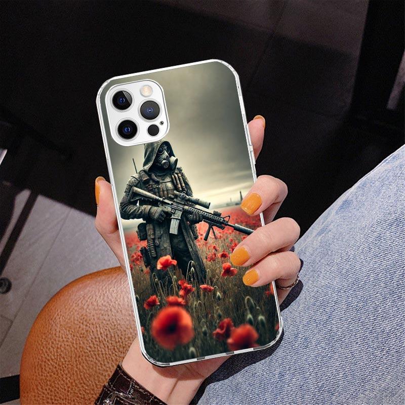 Игровой чехол S-Stalker для iPhone 17 Air 16 Pro Max 16E 15 + 14 Plus 11 12 13 Mini 7 8 SE Подарок Печатная крышка Fundas