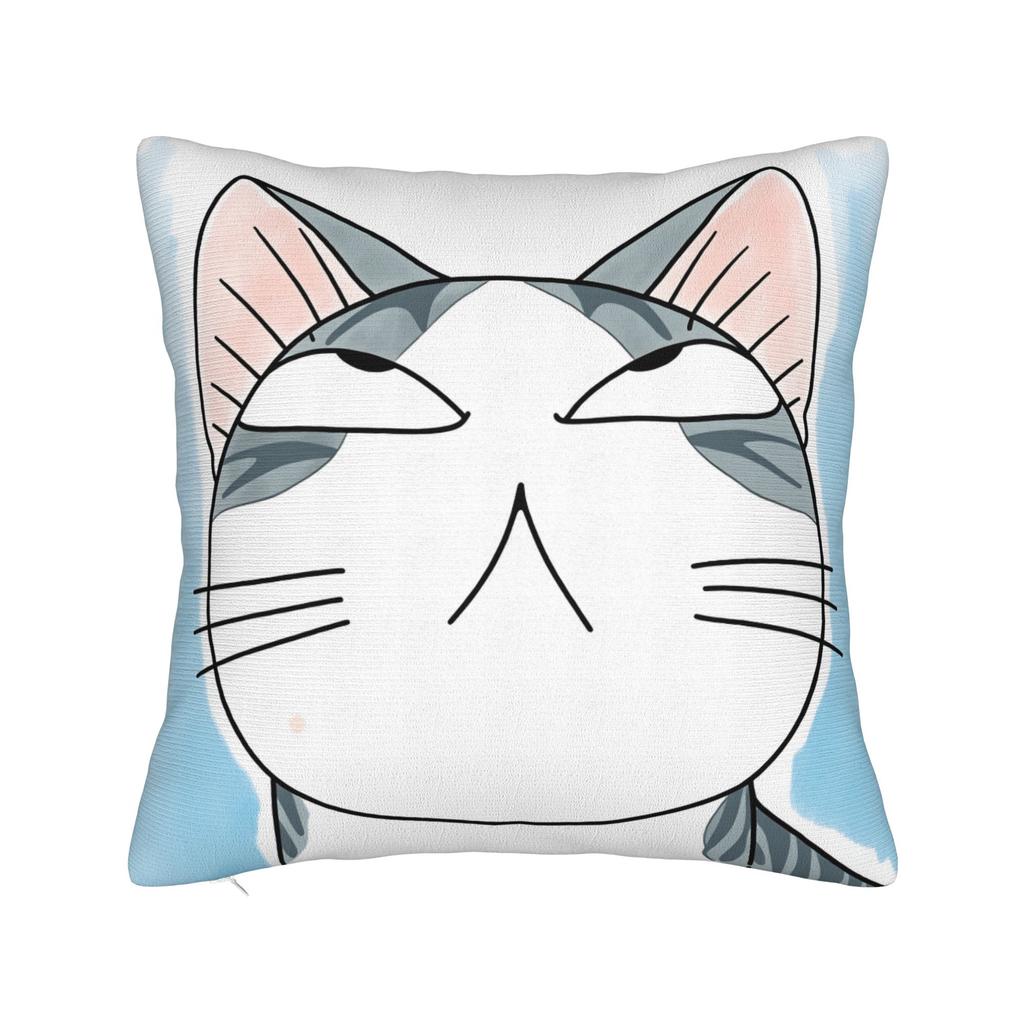 Pillow Cover CChis SSweet HHome Cat Novelty Pillow Case For Sofa Home Decor Pillowcases