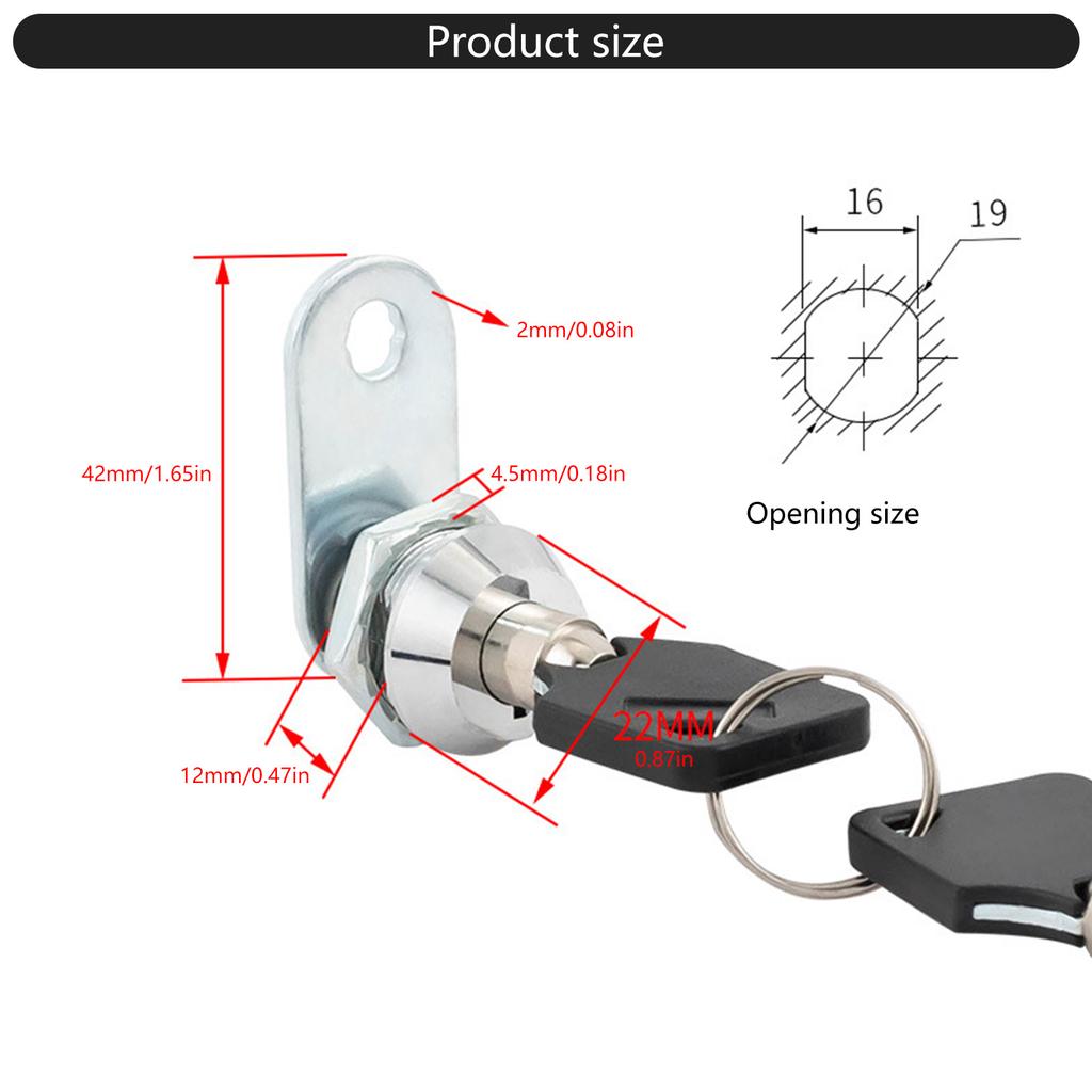 Многоцелевой набор замков для ящиков инструментов Craftmans, прочный замок для ящика шкафа из нержавеющей стали с ключом для повседневного использования