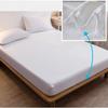 Single/Full/Queen/King Solid Color Fitted Sheets King Size Mattress Protector Bed Cover Bed Sheets Bedsheet Solid Bedspreads 99.99% Waterproof