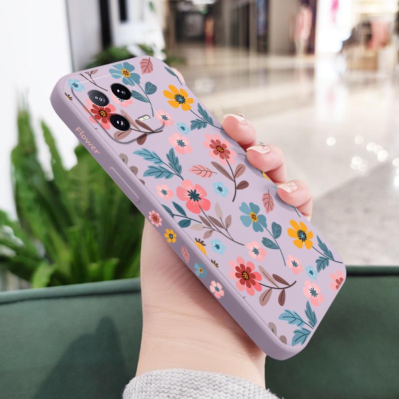 Цветочный стебель Цветок Чехол для телефона Для Xiaomi 15 15T 14 14T 13 13T 12 12X 12T 12S Mi 11 11T 10 10T Pro Max Lite Силиконовый чехол