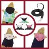 Canvas Bearded Dragon Lizard Hoodie Colorful Lizard Harness Vest  Walking