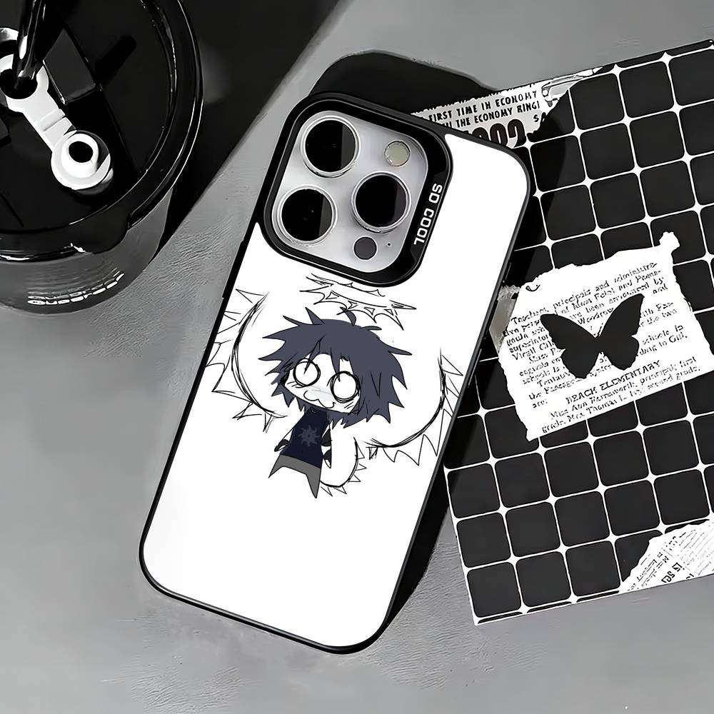 Horror Game T-TwoTime F-Forsaken Phone Case For iPhone 17,16,15,14,13,12,11 Plus,Pro Max,XS,Colored silver phone case