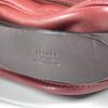 HERMES flap Barda 33 Drawstring Shoulder Bag Leather Rouge Ash Brown