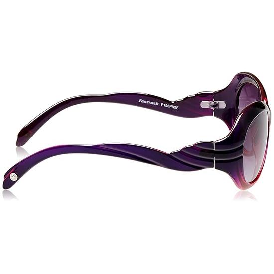 Солнцезащитные очки Fastrack Bugeye Shaped с технологией 100% защиты линз от ультрафиолета для женщин, черные