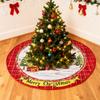 90см Рождественская Милая Цветочная Юбка для Елки Теплая Атмосфера Напольный Коврик Украшение Ковер