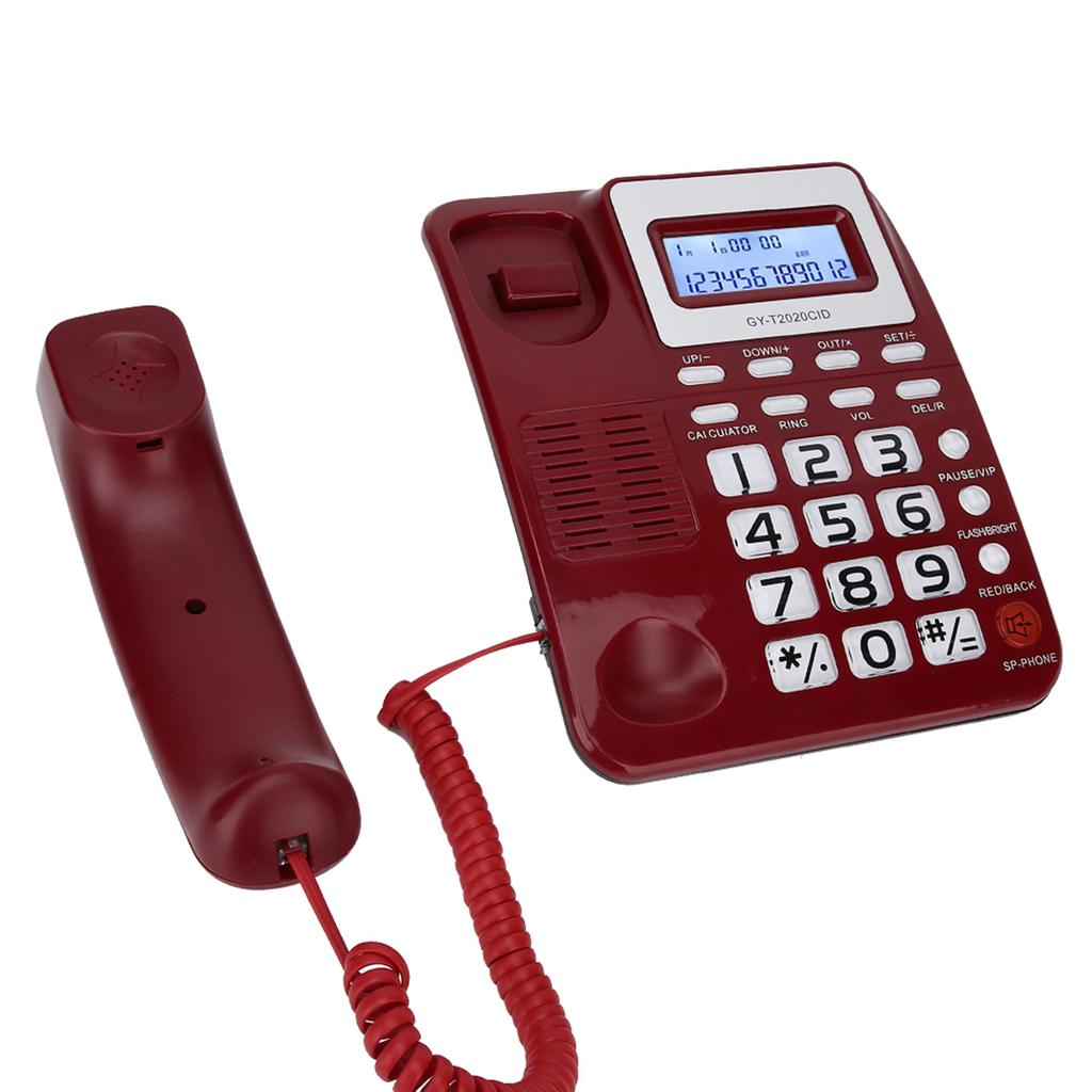 Проводной телефон ABS GY T2020CID со спикером, дисплеем Caller ID и калькулятором