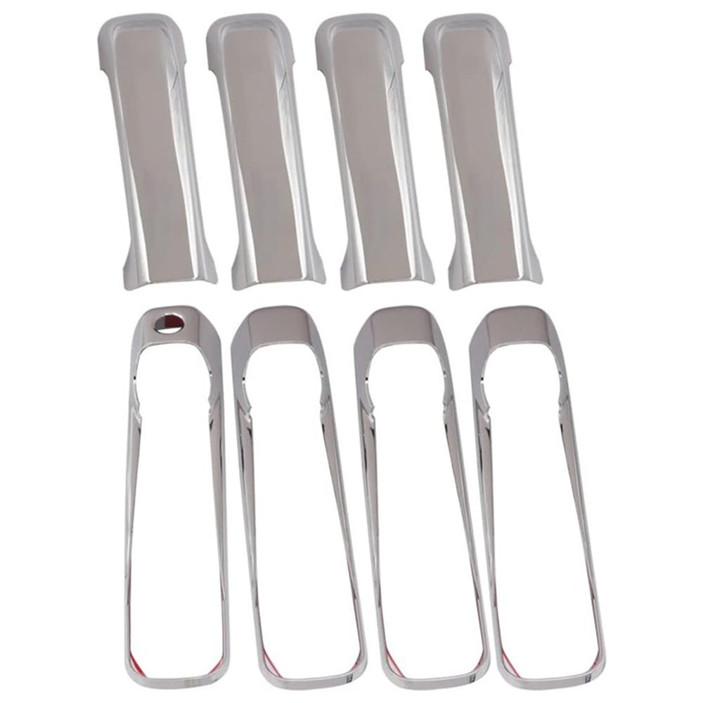 4 шт. Накладки на наружные дверные ручки Хром Для Grand Cherokee 05-11 Commander 06-10