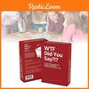 Did You Wtf Say Party Game Against All Dignity Morality Full Game Set Cards 594