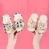 Baby Boys Girls Children Kids Casual Comfortable Cute Childlike Cartoon Printing Soft Bottom PVC Home Bathroom Non-Slip Sandals Slippers
