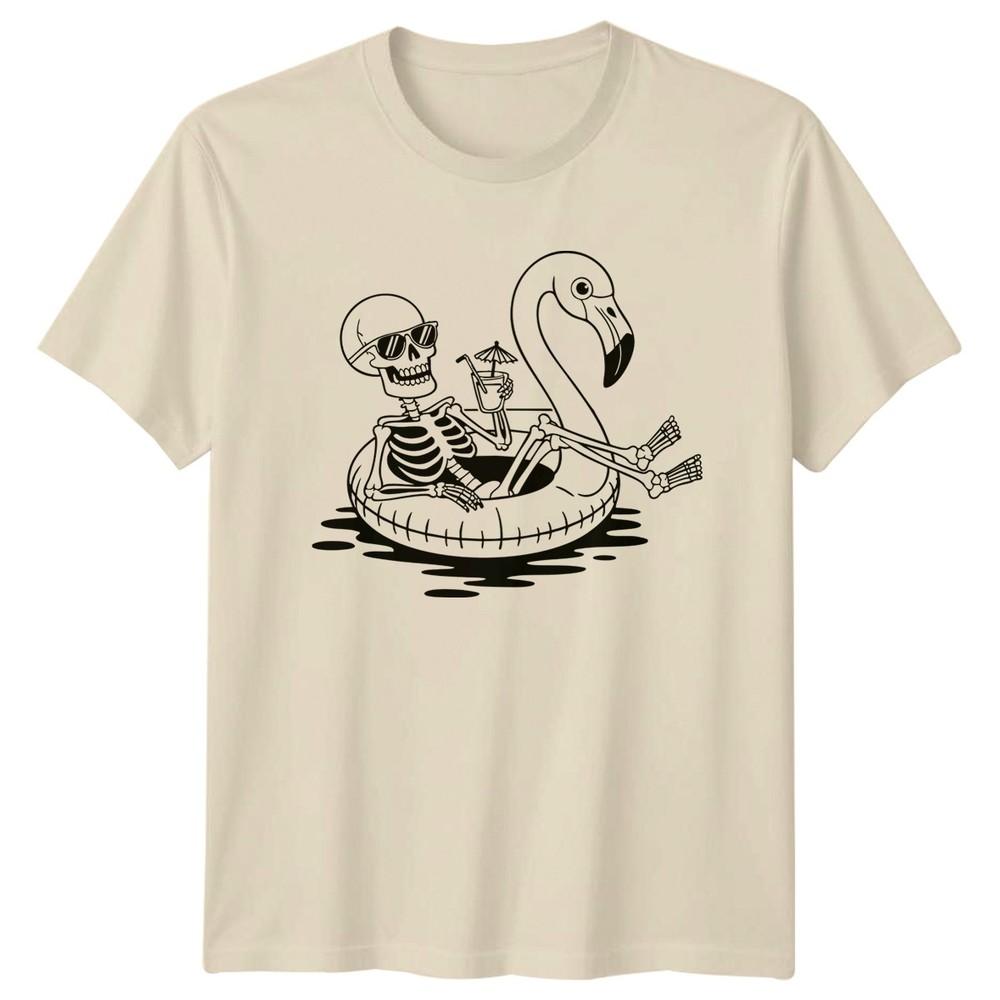 Skeleton Summer Vacation Unisexs TShirt Unisexs Graphic Tee