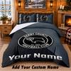 Derby County Pattern Bedding 3Pcs Set Custom Name, Bed Sheet And Pillowcases For Home Bedroom