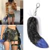 Unique Foxes Tail Pendant Keychain Accessory Delicate Keyring Ornament with Foxes Tail for Handbag Backpack Decoration