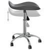 Office Chair Gray Faux Leather