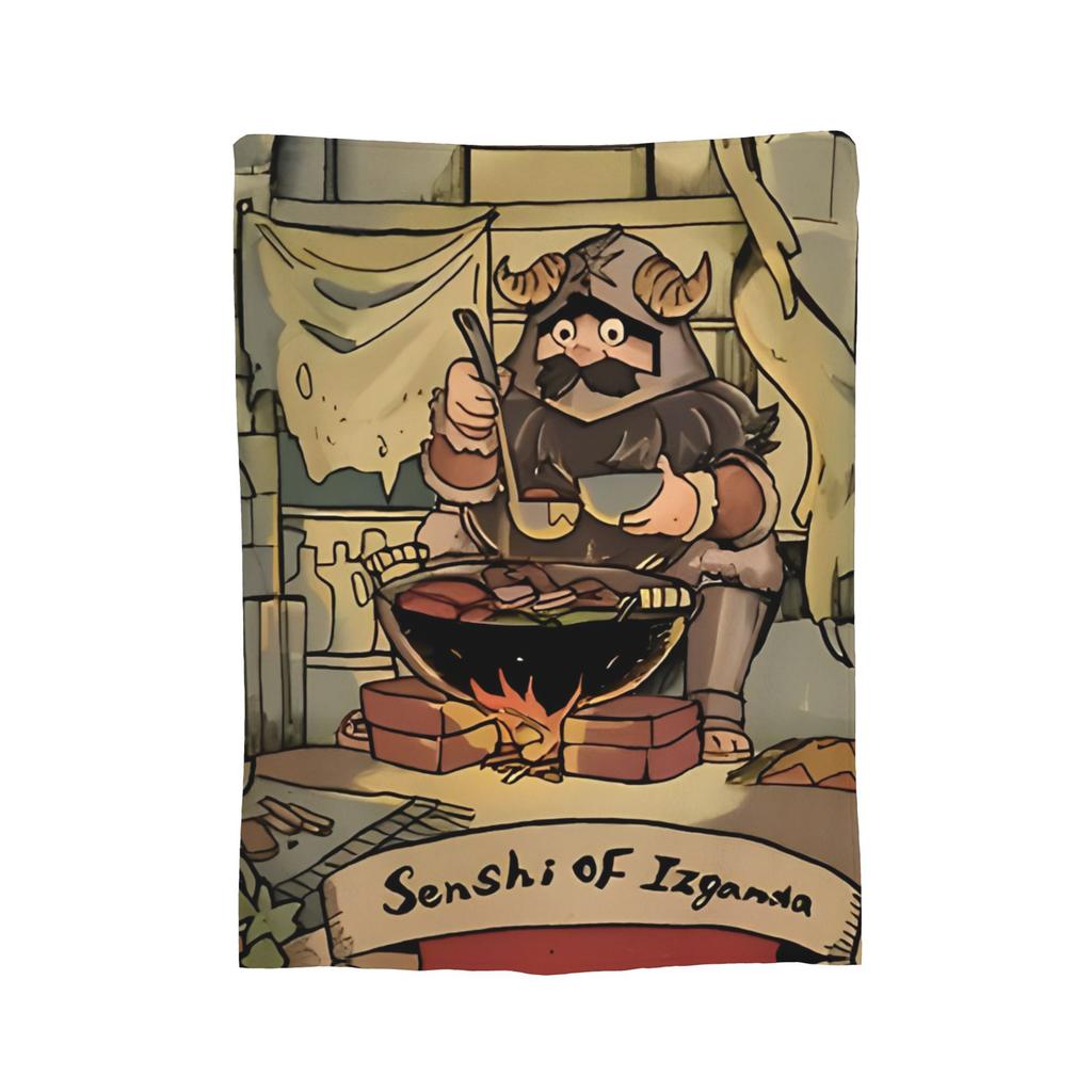 Dungeon Meshi Марсиль Лайос Фланелевое одеяло Вкусно в подземелье Забавное плед для дома отеля дивана 200x150см Кусок ковра,