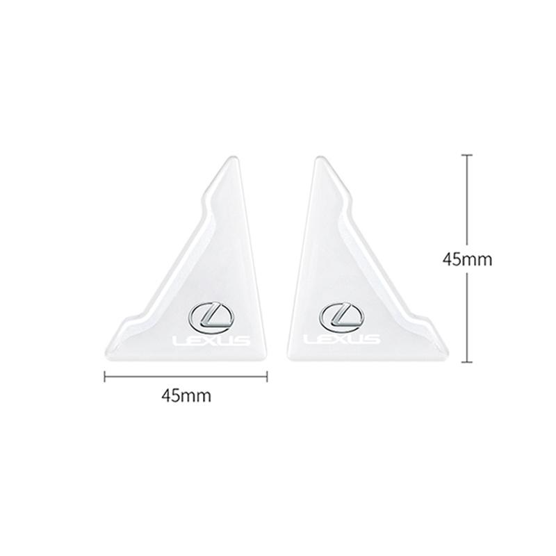 csdmuw1 2/4Pcs Silicone Car Door Corner Cover Anti-scratch Stickers For Lexus GS IS LS500h ES260 ES300h RX350h NX260 UX260 LM LC RZ450e