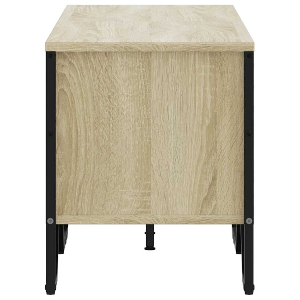 TV Stand in Sonoma Oak Finish 122 x 34 x 41 cm Particleboard