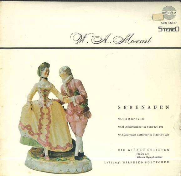 Виниловая пластинка WIENER SOLISTEN Моцарт Серенады №1 in Ddur Kv 906405ASY AMADEO Германия Классика Б/у