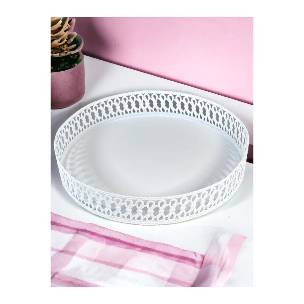 32 Cm White Serving Tray